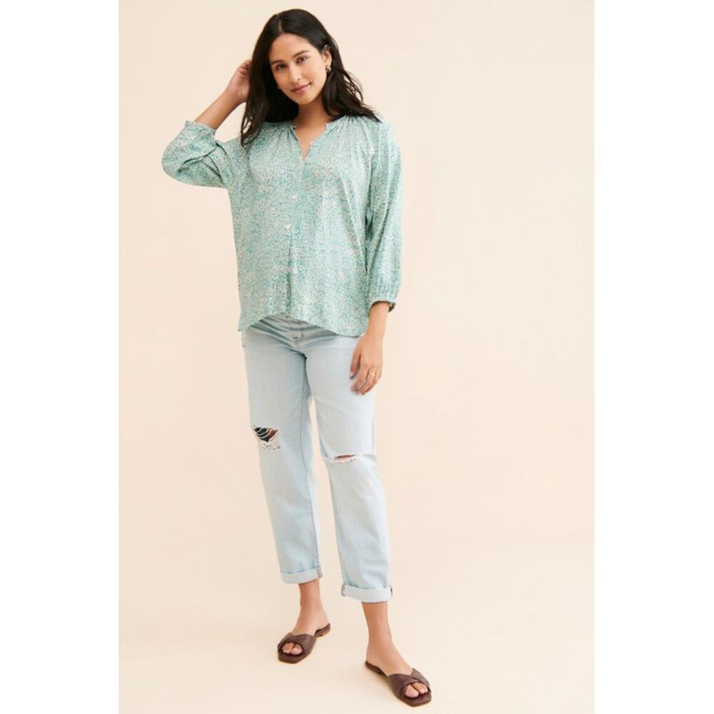 Madewell Women Maternity Slouchy Boy Jeans Blue 28